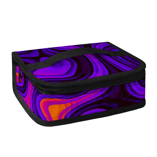 Dark Psychedelic Trippy Print Small Lunch Bag