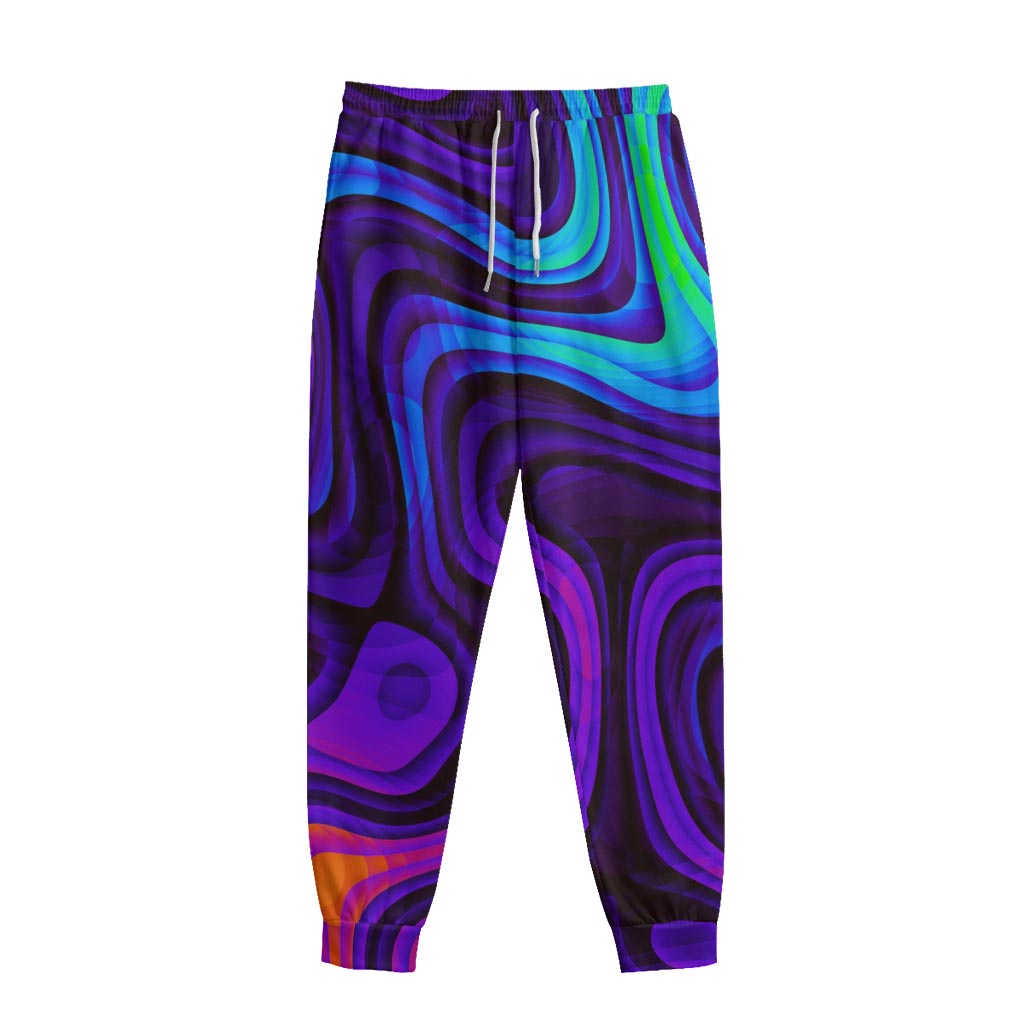 Dark Psychedelic Trippy Print Sweatpants