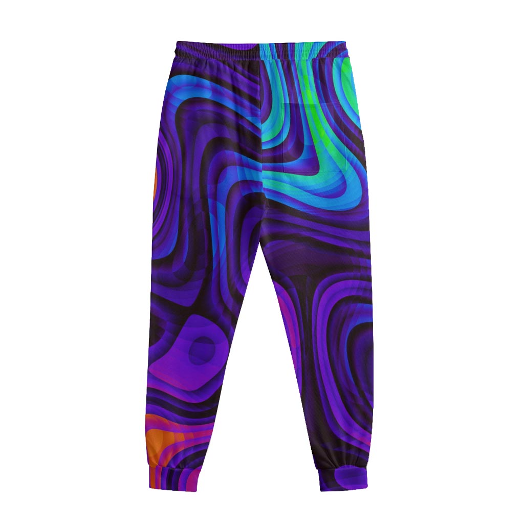 Dark Psychedelic Trippy Print Sweatpants