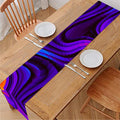 Dark Psychedelic Trippy Print Table Runner
