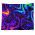 Dark Psychedelic Trippy Print Tapestry