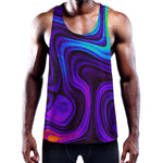 Dark Psychedelic Trippy Print Training Tank Top