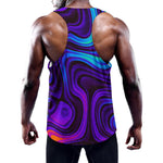 Dark Psychedelic Trippy Print Training Tank Top