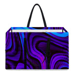 Dark Psychedelic Trippy Print Utility Tote Bag