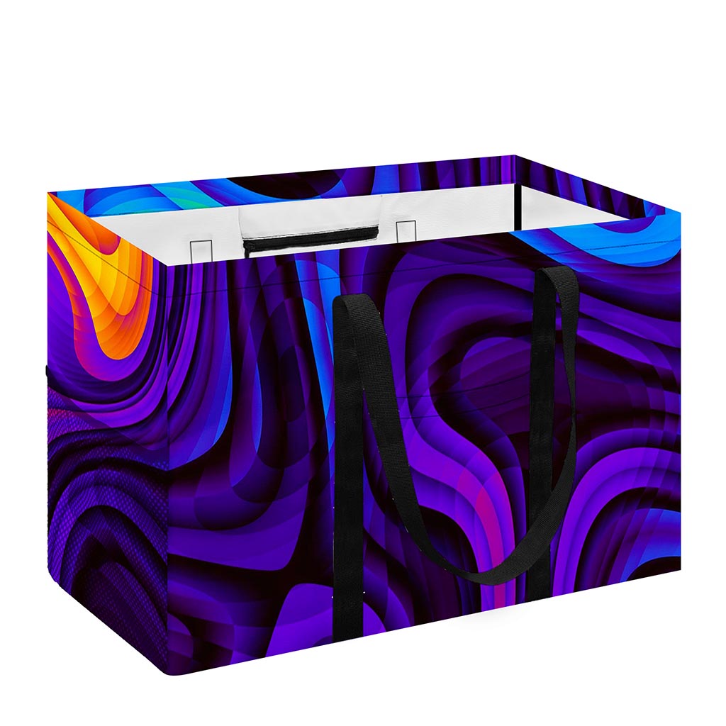 Dark Psychedelic Trippy Print Utility Tote Bag