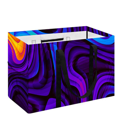 Dark Psychedelic Trippy Print Utility Tote Bag