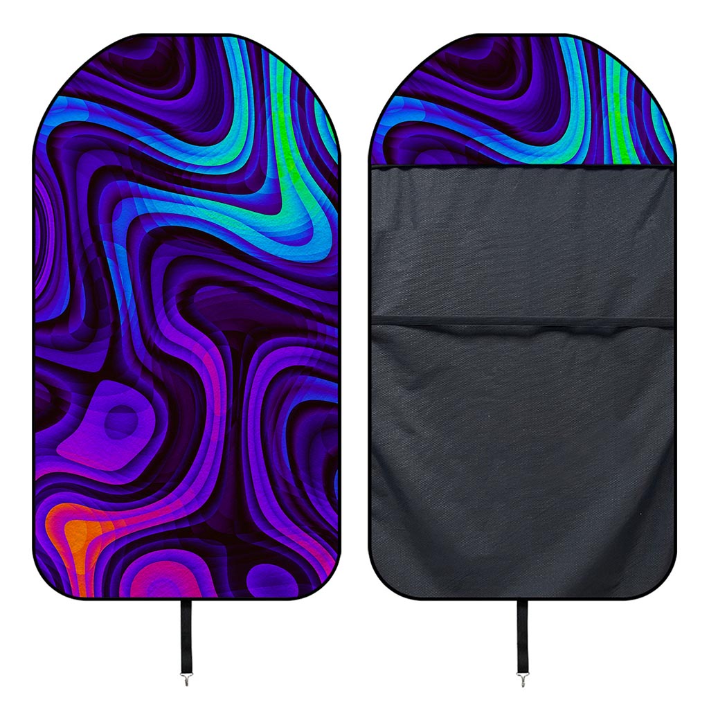 Dark Psychedelic Trippy Print Waterproof Car Seat Cover