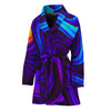 Dark Psychedelic Trippy Print Women's Bathrobe