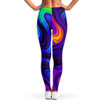 Dark Psychedelic Trippy Print Women's Leggings