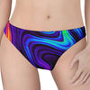 Dark Psychedelic Trippy Print Women's Thong