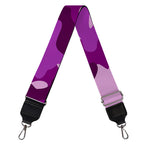 Dark Purple Camouflage Print Bag Strap