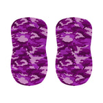 Dark Purple Camouflage Print Bar Stool Covers