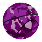 Dark Purple Camouflage Print Basketball
