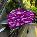Dark Purple Camouflage Print Car Side Mirror Covers