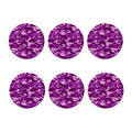 Dark Purple Camouflage Print Coaster Set