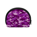 Dark Purple Camouflage Print Coin Purse