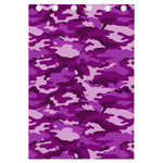 Dark Purple Camouflage Print Curtain