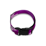 Dark Purple Camouflage Print Dog Collar