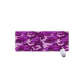 Dark Purple Camouflage Print Extended Mouse Pad
