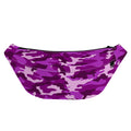 Dark Purple Camouflage Print Fanny Pack