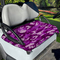 Dark Purple Camouflage Print Golf Cart Seat Cover