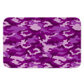 Dark Purple Camouflage Print Indoor Door Mat