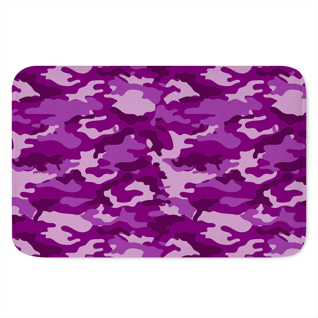 Dark Purple Camouflage Print Indoor Door Mat