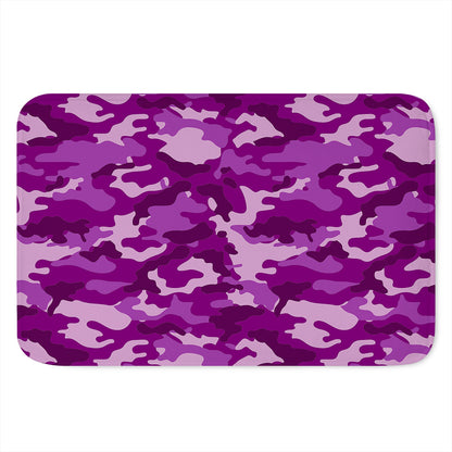 Dark Purple Camouflage Print Indoor Door Mat