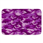 Dark Purple Camouflage Print Indoor Door Mat