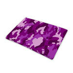 Dark Purple Camouflage Print Pet Cooling Mat Cover