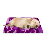 Dark Purple Camouflage Print Pet Cooling Mat Cover