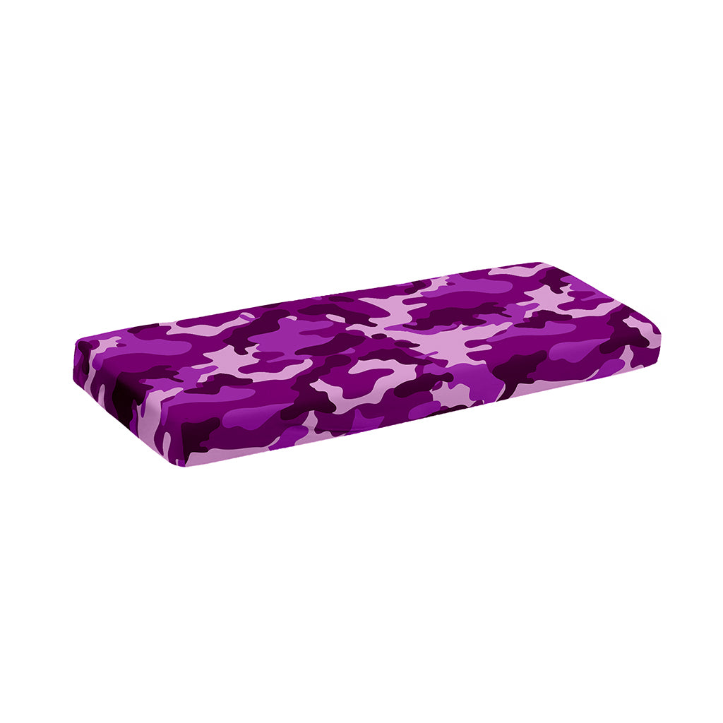 Dark Purple Camouflage Print Piano Keyboard Cover