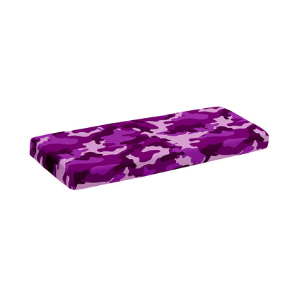 Dark Purple Camouflage Print Piano Keyboard Cover