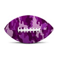 Dark Purple Camouflage Print Rugby Ball