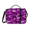 Dark Purple Camouflage Print Shoulder Strap Bible Bag