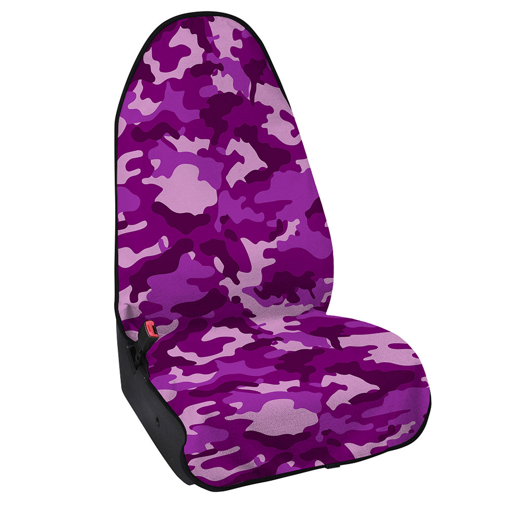 Dark Purple Camouflage Print Waterproof Car Seat Cover