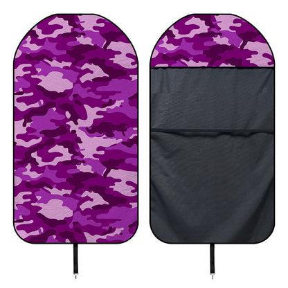 Dark Purple Camouflage Print Waterproof Car Seat Cover