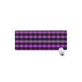 Dark Purple Check Pattern Print Extended Mouse Pad
