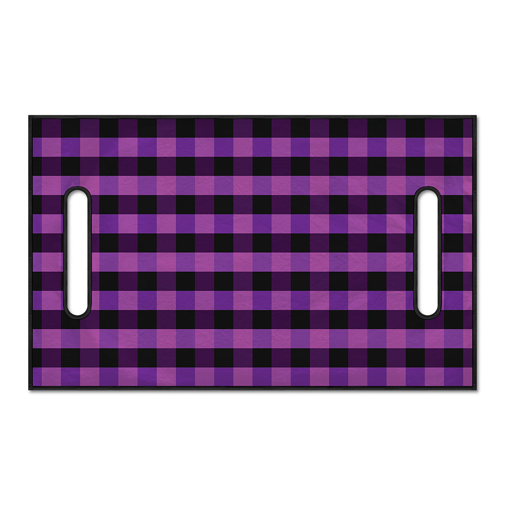 Dark Purple Check Pattern Print Golf Cart Seat Cover