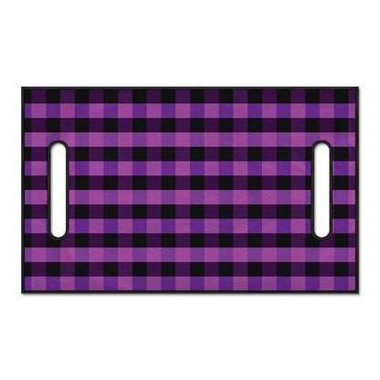 Dark Purple Check Pattern Print Golf Cart Seat Cover