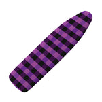 Dark Purple Check Pattern Print Ironing Board Cover