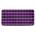 Dark Purple Check Pattern Print Towel