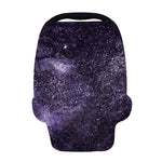 Dark Purple Cosmos Galaxy Space Print Baby Seat Cover