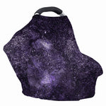 Dark Purple Cosmos Galaxy Space Print Baby Seat Cover