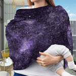 Dark Purple Cosmos Galaxy Space Print Baby Seat Cover
