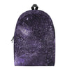Dark Purple Cosmos Galaxy Space Print Backpack