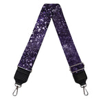 Dark Purple Cosmos Galaxy Space Print Bag Strap