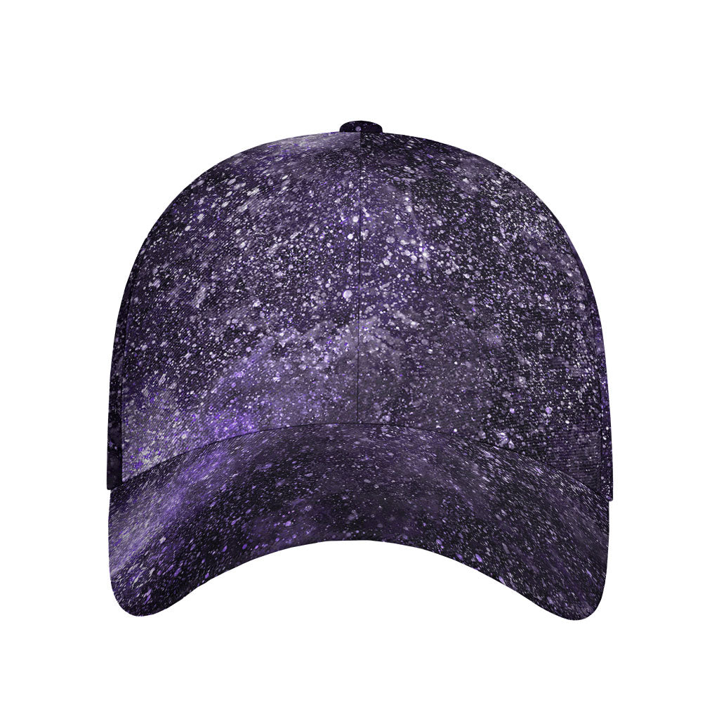 Dark Purple Cosmos Galaxy Space Print Baseball Cap