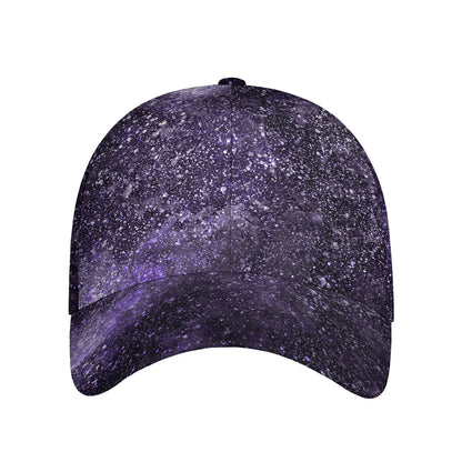 Dark Purple Cosmos Galaxy Space Print Baseball Cap