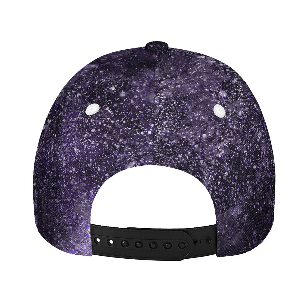 Dark Purple Cosmos Galaxy Space Print Baseball Cap